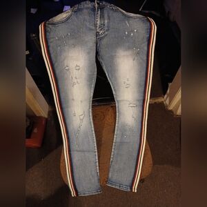 Kilogram striped denim jeans 34x32